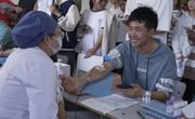 “青春熱血 奉獻有我”烏海職業技術學院開展無償獻血活動
